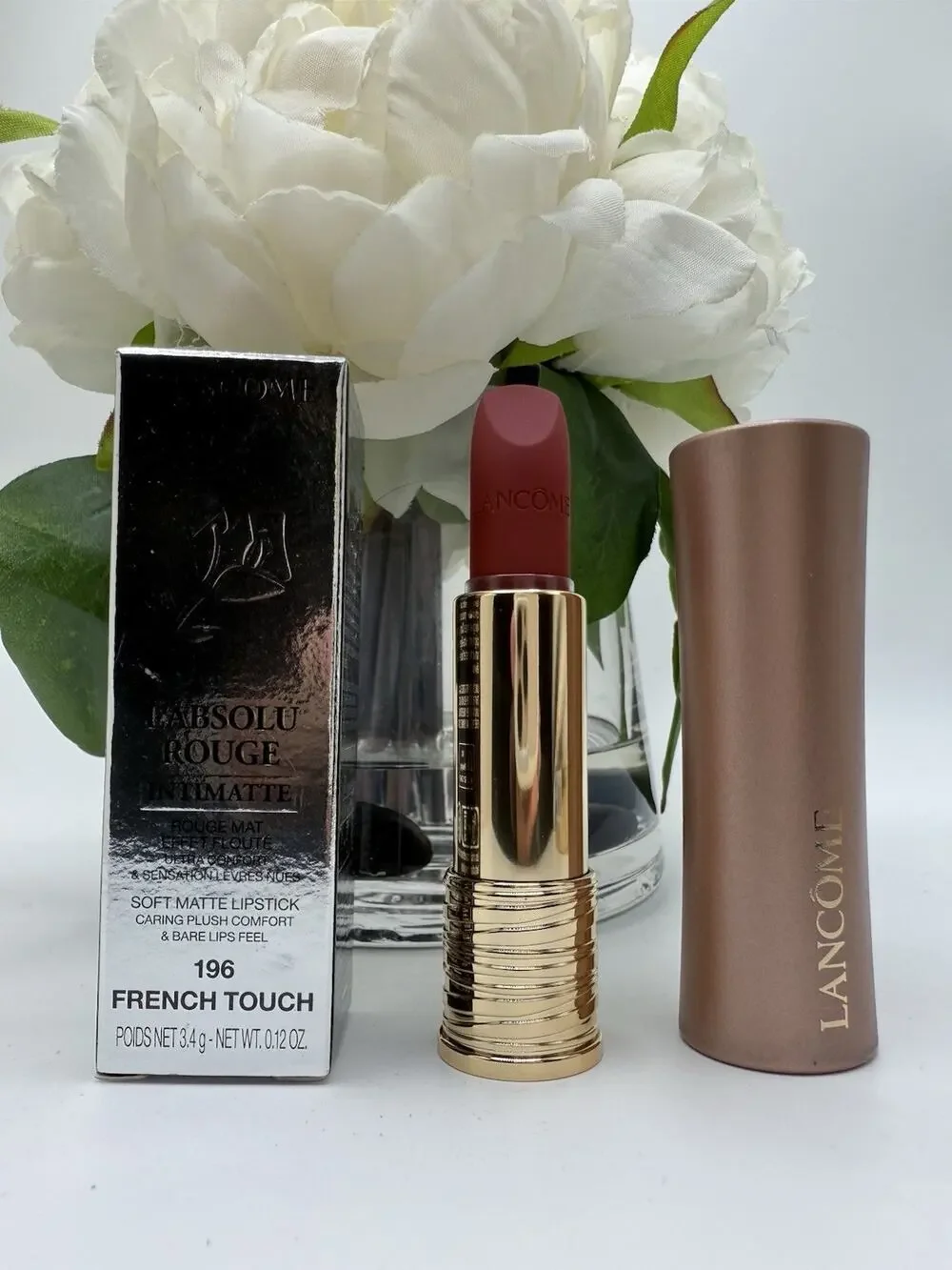 Lancome L'Absolu Rouge Intimatte Soft Matte Lipstick 196 French Touch 3.4g/.12oz